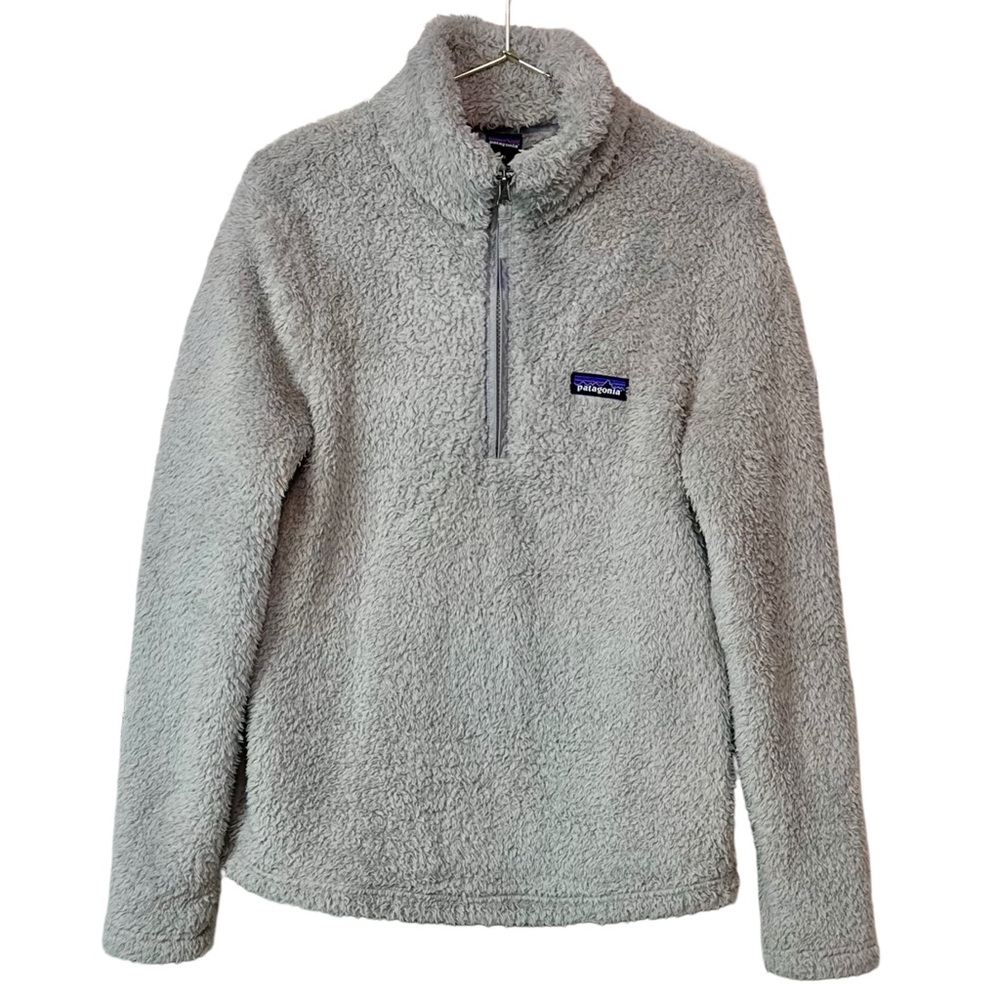 Patagonia Los Gatos Quarter-Zip Fleece Pullover Gray Womens Medium